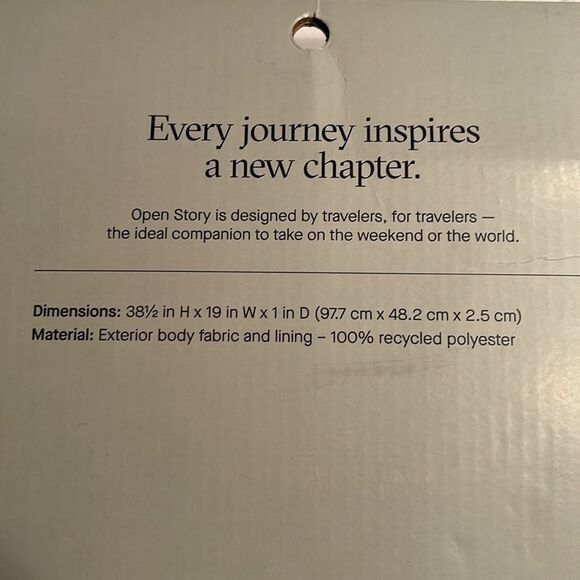 Open Story Convertible Gray Garment Bag - Picture 3 of 4